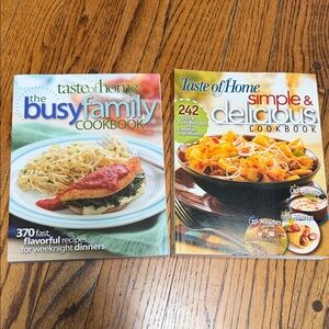 Taste of Home softcover Cookbooks - the Busy Family plus Simple & Delicious